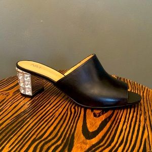 Neiman Marcus Carly sandal embellished heel